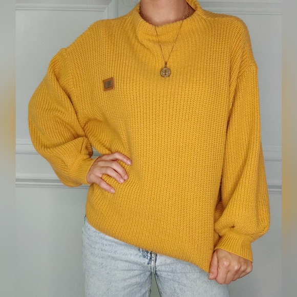 Oversized Nananiii Knit Yellow Sweater - Picture 2 of 5